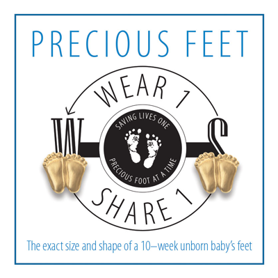 Jewelry, Lapel Pin, Precious Feet, Gold-Colored, Wear1Share1 Card Jewelry, Lapel Pin, Precious Feet, Gold-Colored, Wear1Share1 Card