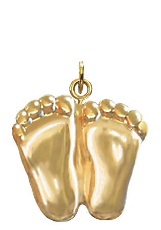 Jewelry, Charm, Precious Feet, 14k Gold Plated, Charm