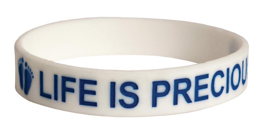 Awareness Bracelet, Life is Precious Bracelet: 50/pk