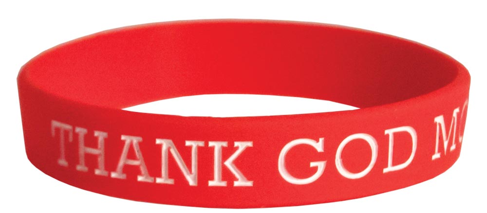 Awareness Bracelet, Thank God Mom Was Pro-Life: 50/pk