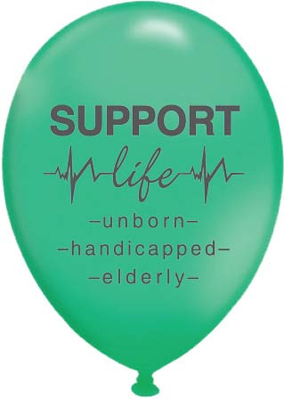 Balloon, Support Life: Pack of (100)