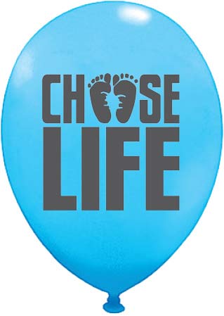 Balloon, Choose Life: Pack of (100)