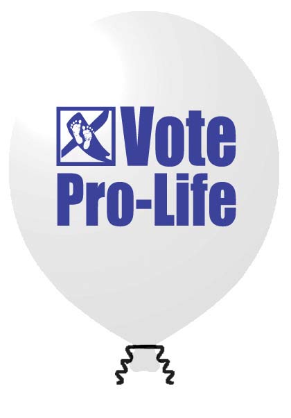 Balloon, Vote Pro-Life: Pack of (100)