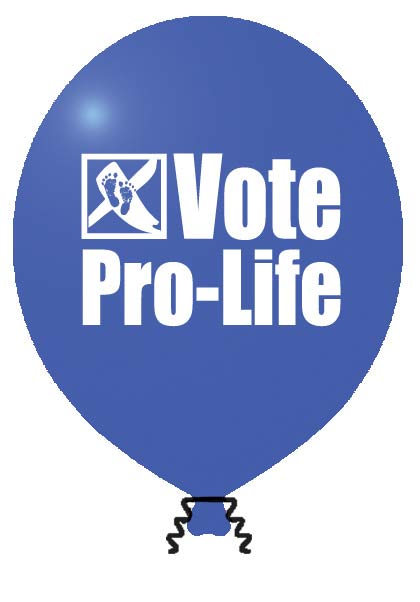 Balloon, Vote Pro-Life: 100/pk