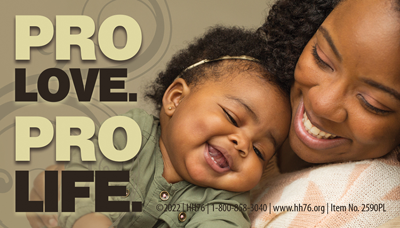 Magnet, Pro Love. Pro Life. Business Card , 50/pk Magnet, Pro Love. Pro Life. Business Card , 50/pk