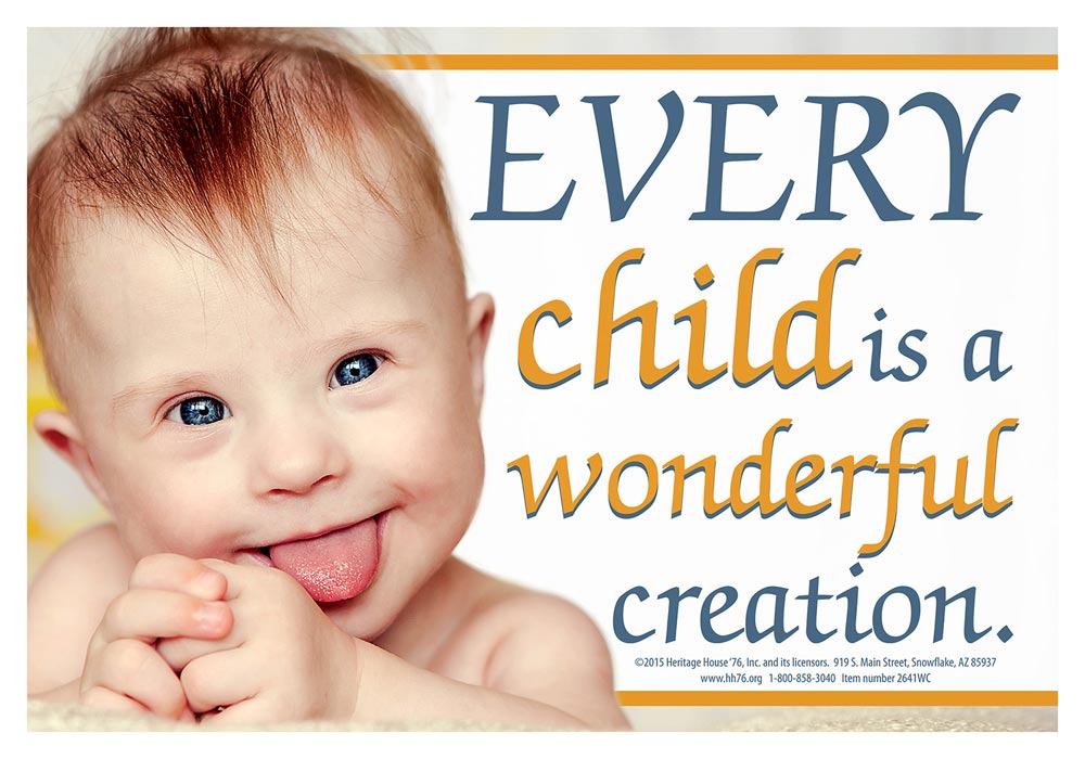 Rally Sign, Every Child Is A Wonderful Creation: 10/pk