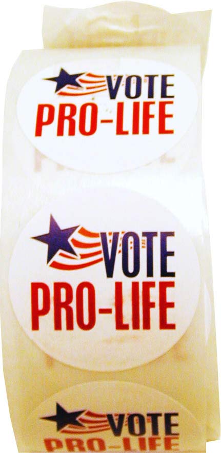 Sticker, Vote Pro Life