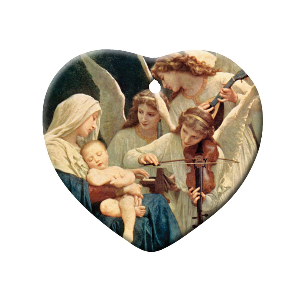 Ornament, Angels Heart: Pack of (10)