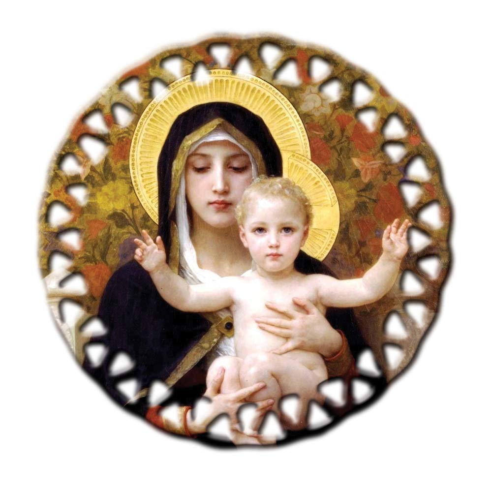 Ornament, Madonna And Child: 10/pk