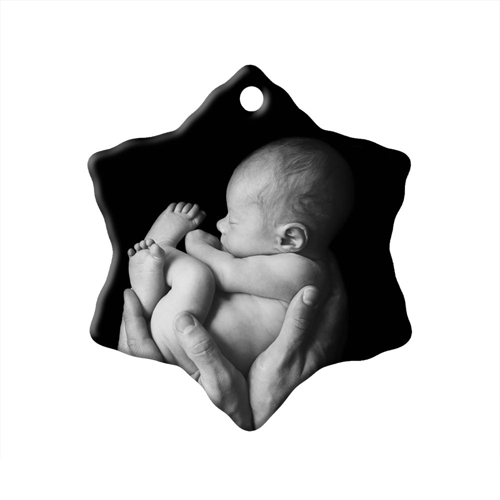 Ornament, Baby in Hands: 10/pk