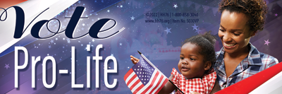 Bookmark, Vote Pro Life, 100/pk Bookmark, Vote Pro Life, 100/pk