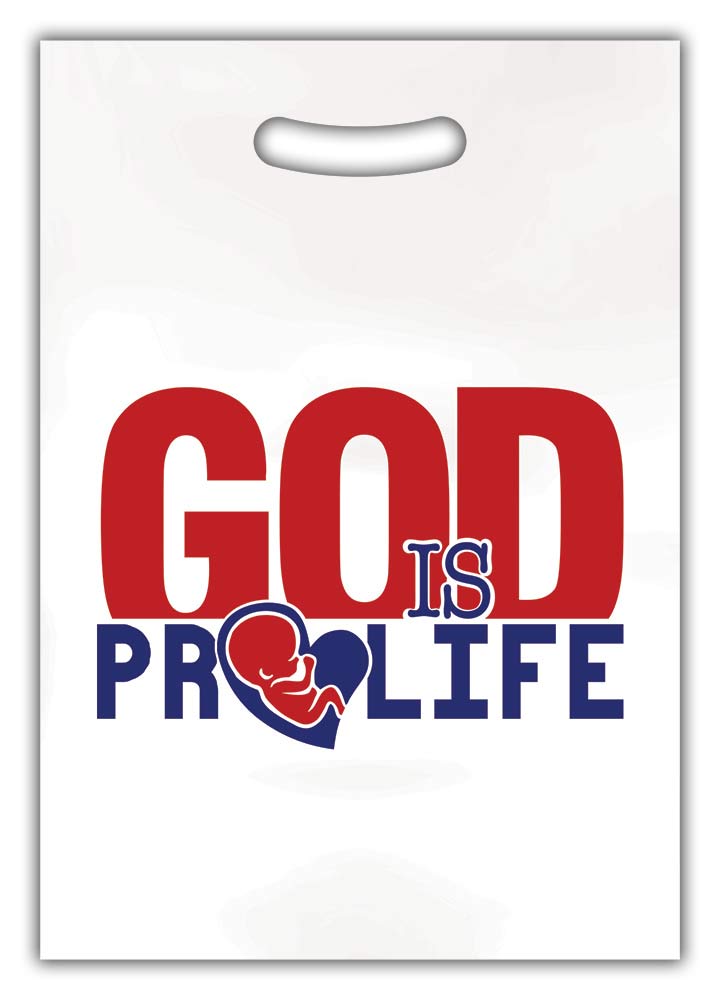 Tote Bag, God is Pro-Life: 50/pk