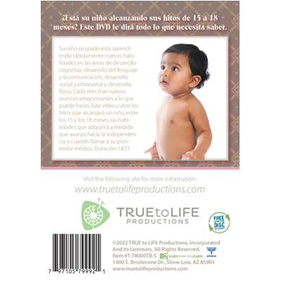 DVD, 15-18 Month Milestones Spanish DVD, 15-18 Month Milestones Spanish
