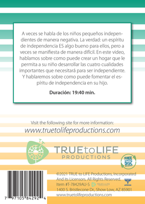 DVD, Puedo Hacerlo Yo Solo, Spanish