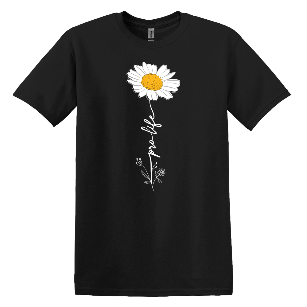 T-Shirt, Pro-Life Flower Design