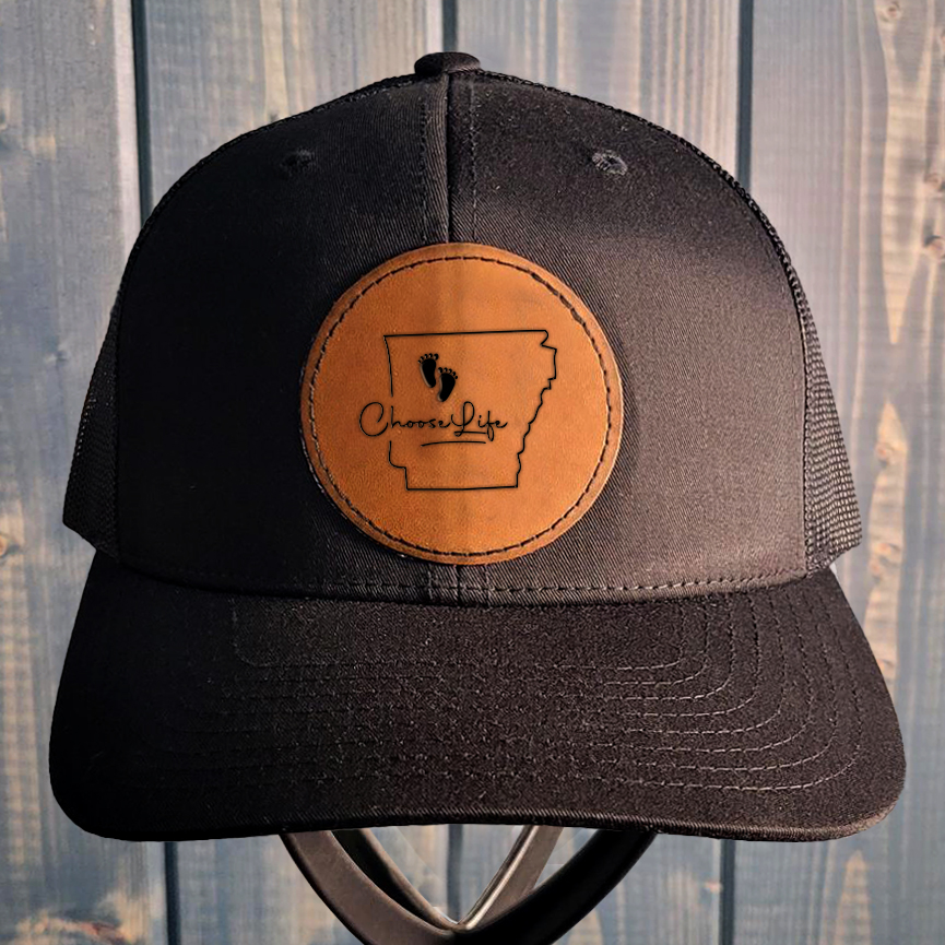 Hat, Arkansas Leather Patch Hat
