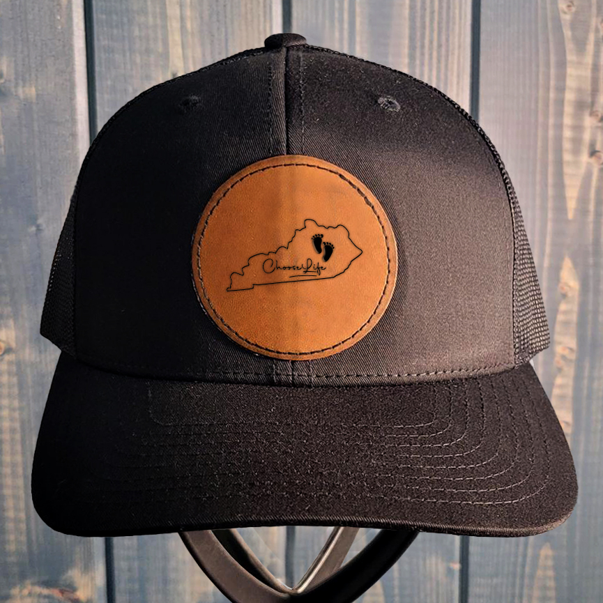 Hat, Kentucky Leather Patch Hat