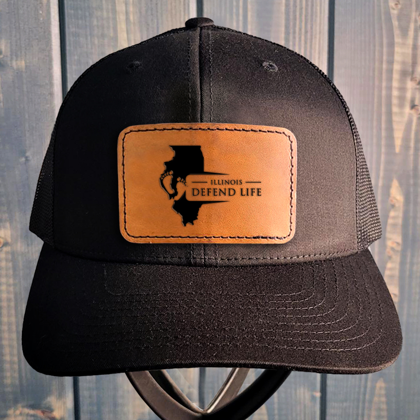 Hat, Illinois Leather Patch Hat