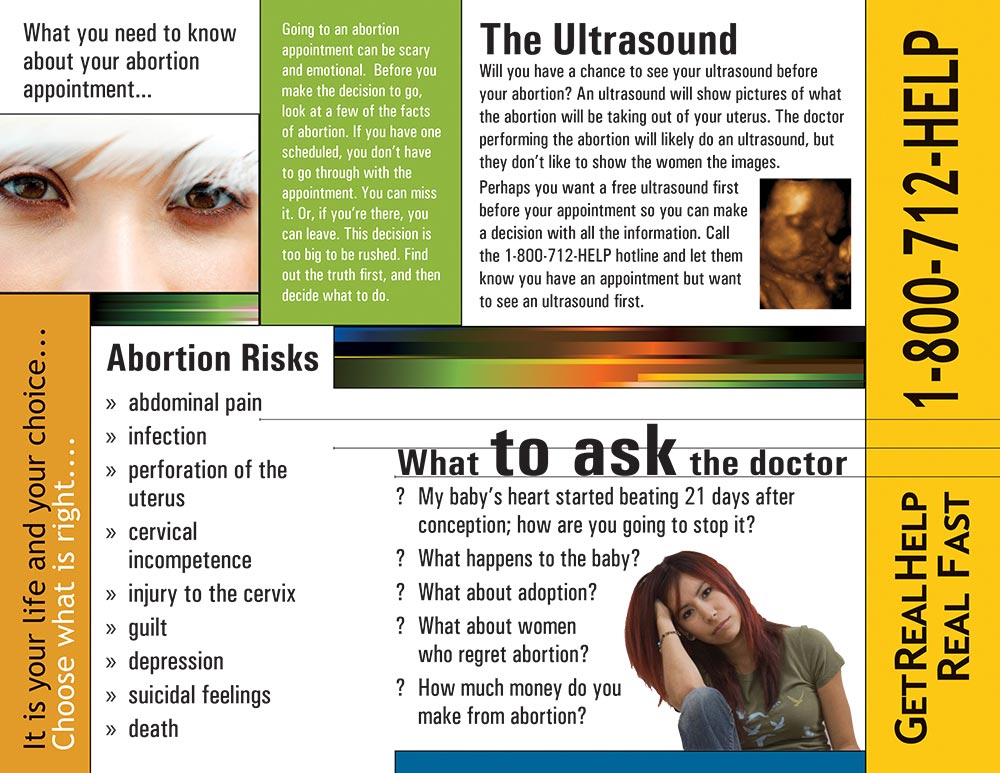 Literature, Your Abortion Appointment: Pack of (50)