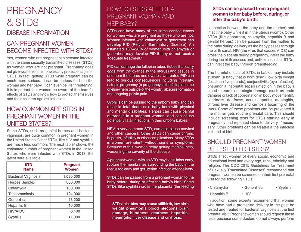 Literature, Pregnancy and STDs: Pack of (50)