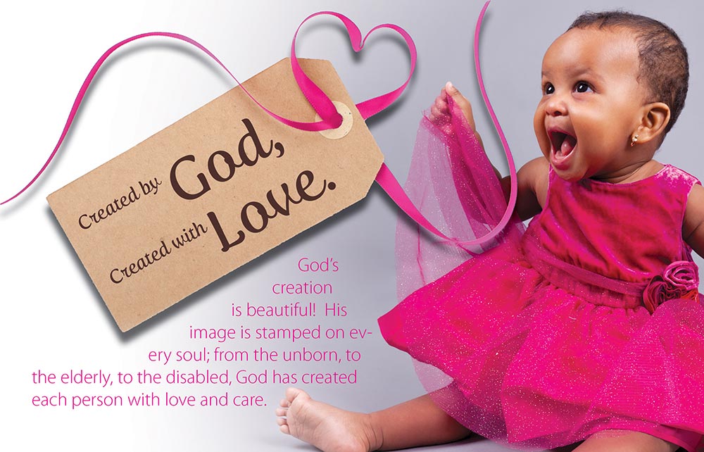 Bulletin, Created By God Created with Love, 100/pk