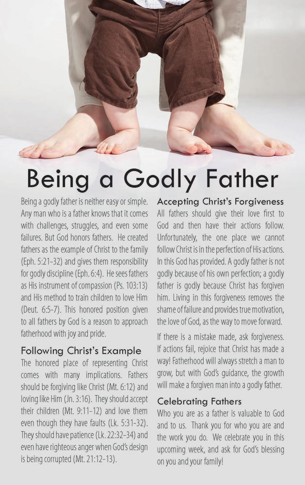 Bulletin, Being a Godly Father: Pack of (100)