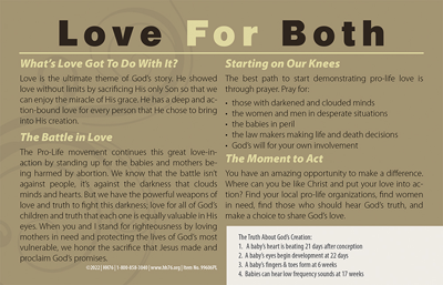 Bulletin, Pro Love Pro Life: Pack of (100)