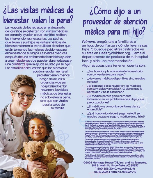 Literature, Por que es inportante la Atencion Medica Infantil (Why Child Healthcare Matters): Pack of (50)