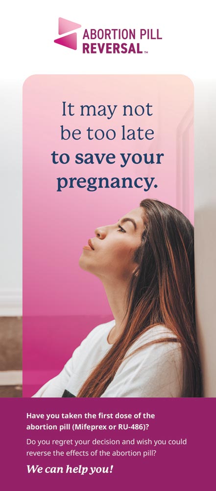 Literature, Abortion Pill Reversal (APR) Card: Pack of (50)