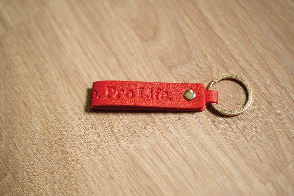 Key chain, Leather Key Chain ProLoveProLife: Pack of (10)