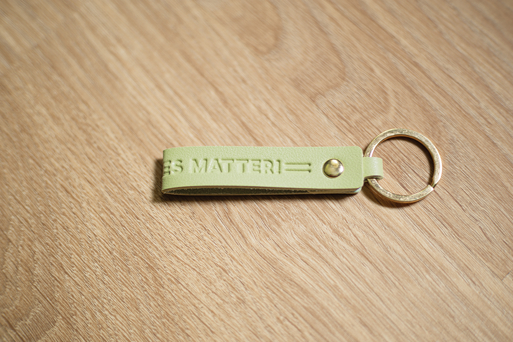 Key chain, Leather Key Chain Unborn Lives Matter: Pack of (10)