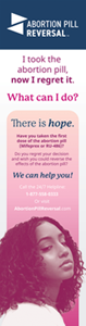 Vinyl Sign, APR (Abortion Pill Reversal) with Banner Stand