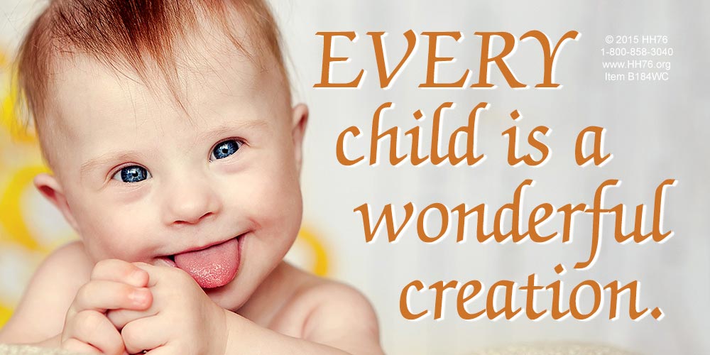 Vinyl Sign, Every Child is a Wonderful Creation