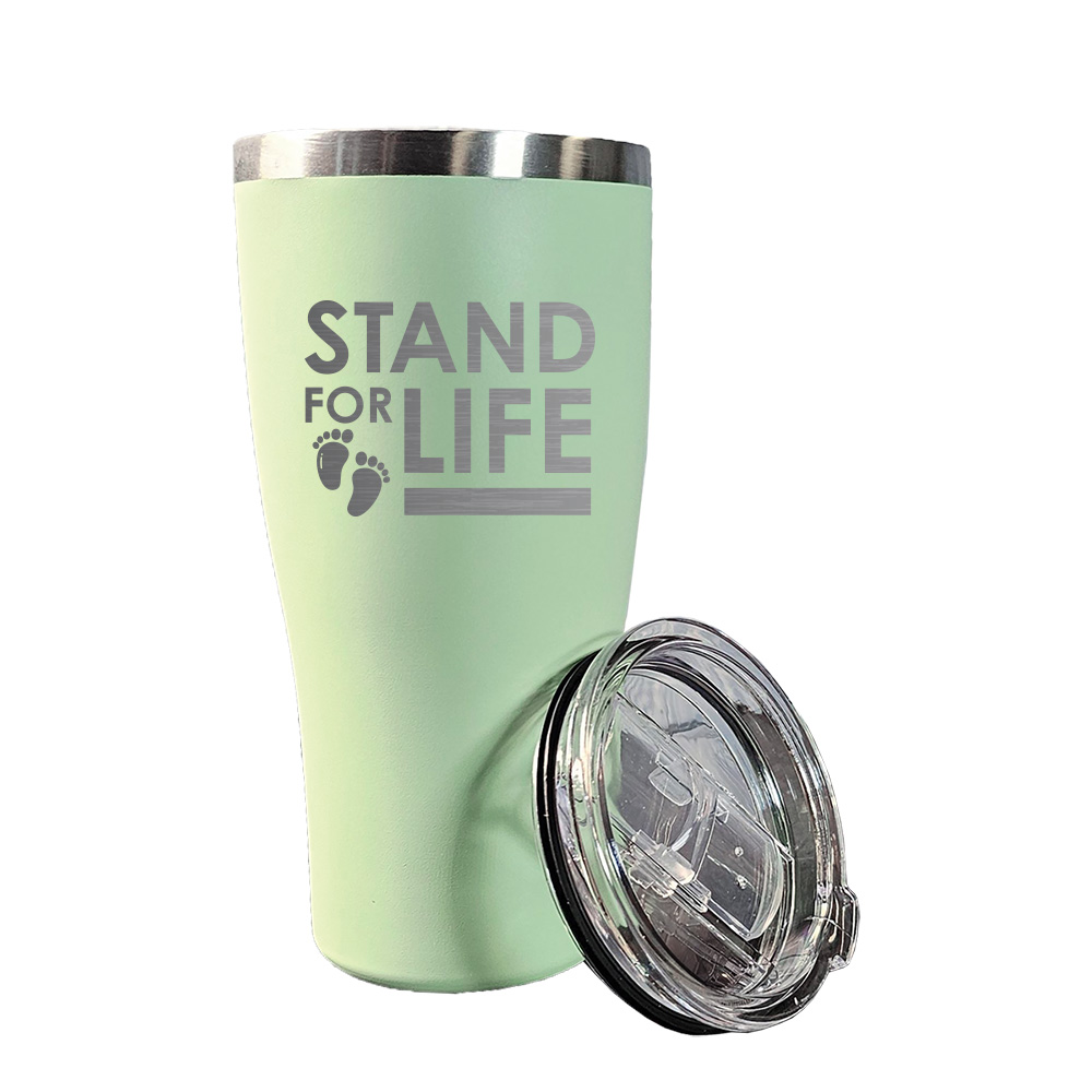Tumbler, Green Tumbler Stand for Life