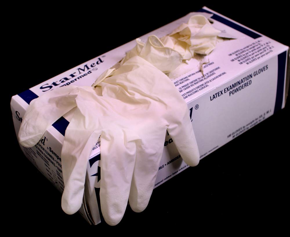 Pregnancy Test Supplies, Latex Gloves, Medium: Pack of (100)